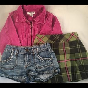 Girls 4T Lot Gap Shorts, Lily Pulitzer skirt, more